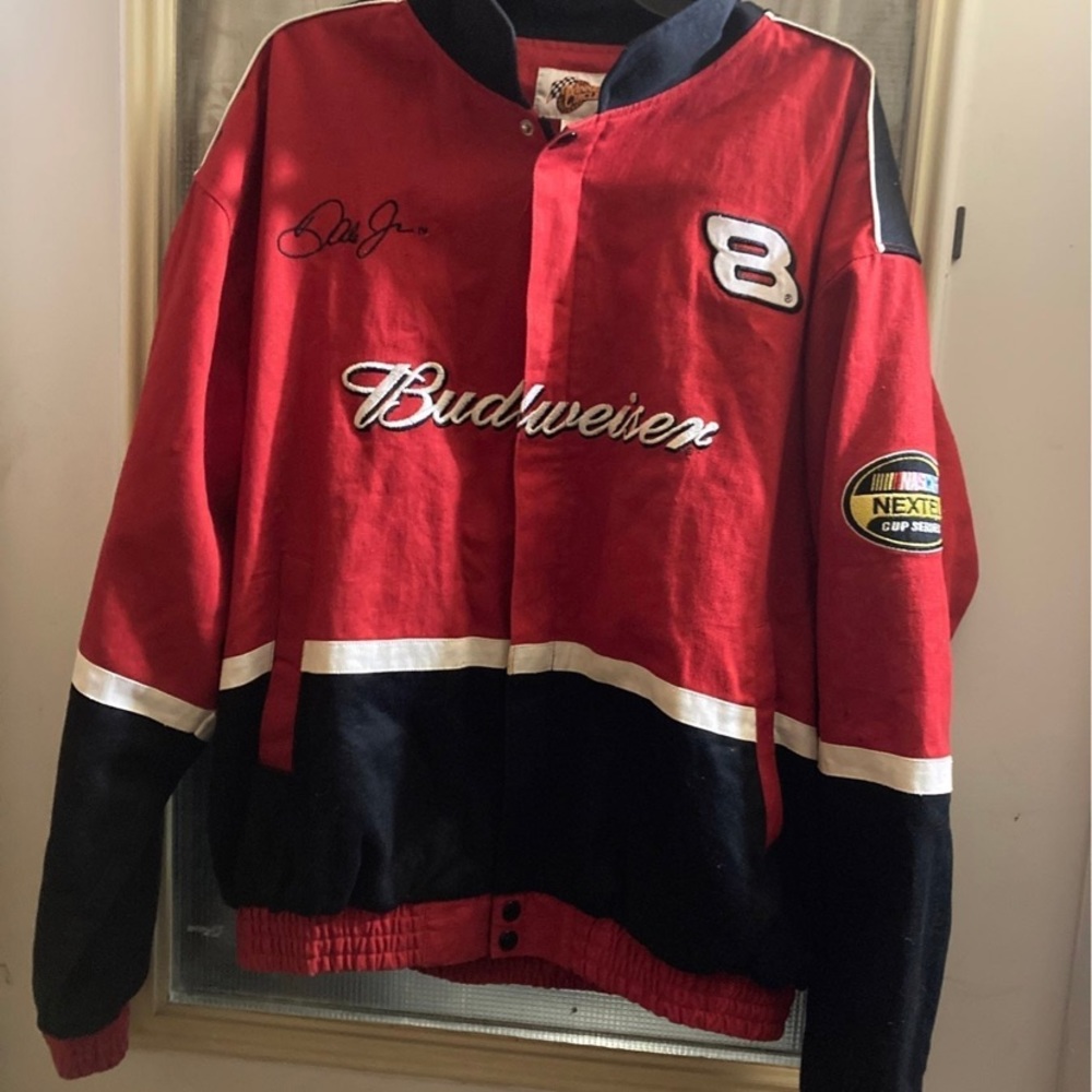 Budweiser Red and Black Varsity Jacket